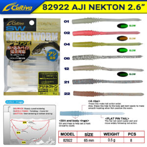 Owner Cultiva 82922 Aji Nekton LRF Silikonu 6.5 Cm
