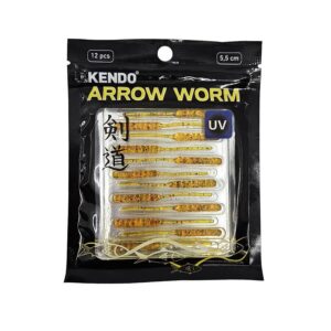 Kendo Arrow Worm LRF Silikonu 5.5 Cm 12 Adet