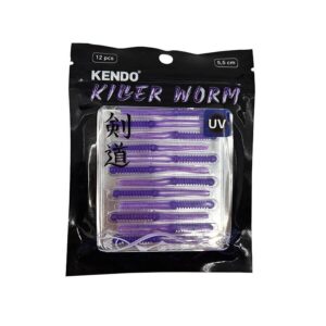 Kendo Killer Worm LRF Silikonu 5.5 Cm 12 Adet