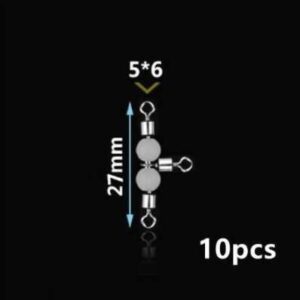 Captain 5049 Üçlü Boncuklu Fırdöndü 10'lu Black Nikel - Görsel 5