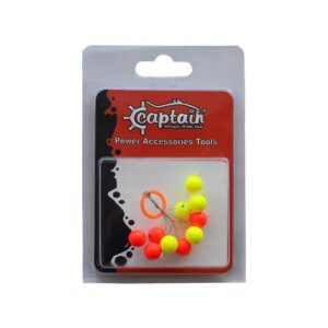 Captain Renkli Köpük Boncuk Oval 10'lu Paket